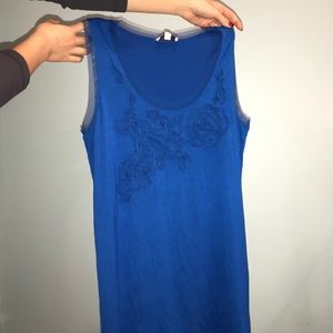 Joseph A. Blue Rose Tank Top NWT